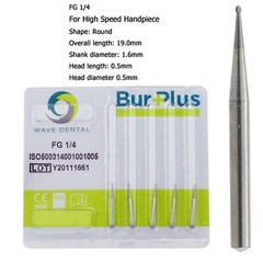 Wave Dental Carbide Burs Round Bur FG 330 1/4 2 6 8 557 High Speed Friction Grip