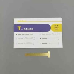 20Pcs/Pack Dental Curved Straight T-Bands Brass Wide Operatory Restorations Tool