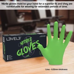 Reversible Thumb Nitrile Gloves – Breathable – 100ct