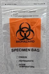 BioRx Labs Biohazard Specimen Bags W/Extra Pocket 6″ x 9″ Box of 1000