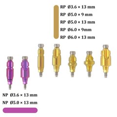 US Open/Closed Tray Impression Transfer Coping Conical Connection For Nobel