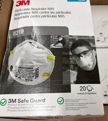 3M 8210 N95 Particulate Respirator Face Mask 8 Boxes (20pcs In Box) exp 05/2028