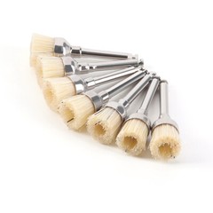 100 Pcs Dental Prophy Polishing Brush Nylon Bristle Flat/Tapered Prophylaxis RA