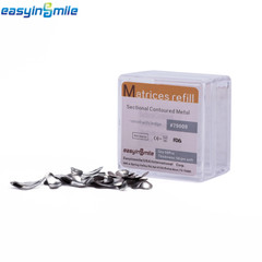 S/M/L 50μm EASYINSMILE Dental Sectional Contoured Metal Matrices Matrix Refill