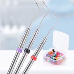 100Pcs/Box Dental Multi-Color Code Rings Bands Universal Silicone Instrument L/S