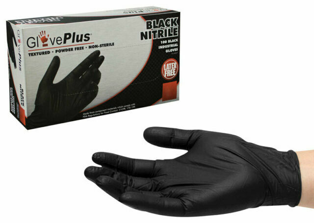 Gloveworks GWBN44100-BX Industrial Gloves, Size Medium – Black (100 Piece)