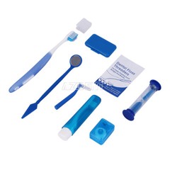 50packs Diental Ortodoncia Cuidado de Limpieza de Viaje Cepillo Hilo Oral Kits