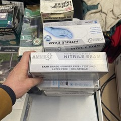 Ammex Nitrile Exam Gloves Sz Small Blue 100 Per Box 3 Mil