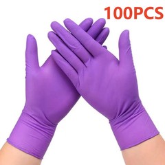 Fuchsia Nitrile Gloves Disposable Powder Latex Free 3-Mil Esthetician Tattoo BBQ
