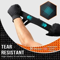 Latex & Powder Free 10 Mil Nitrile Gloves – Ideal for Salon, Cleaning & More