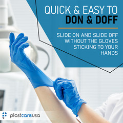 3.5 Mil Nitrile Disposable Gloves Powder Free Latex Free Exam Grade Gloves