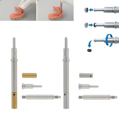 US Dental Locator Abutment Fits Zimmer TSV 3.5/4.5 NP/RP 1-5mm GH Internal Hex
