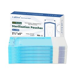 2000pc 2.25″ x 5″ Self Sealing Sterilization Pouches Autoclave, Sterilizer Bag