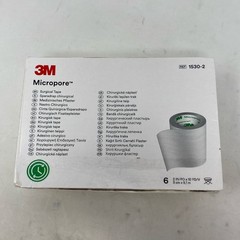 3M Micropore Paper Tape White 2″ x 10yd, Box of 6 Rolls