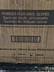 (QTY 1000) Ambitex VXL5201 Vinyl Powdered Free Multi-Purpose Gloves, X-Large