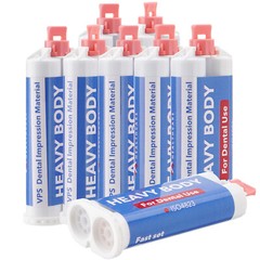 24Pc Heavy Body Fast Rapid Set Dental Impression Material 50mL Cartridge VPS PVS