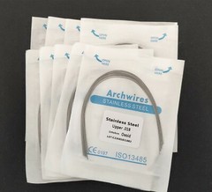 100 Pieces Dental Stainless Steel Round Arch Wire Orthodontic Arcs Ovoid Form
