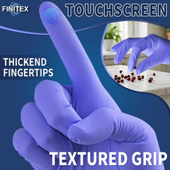 Ice Blue Nitrile Exam Gloves – Powder-Free, 1000 PCS Medical & Home Cleaning Glo