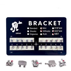 1pack Dental Orthodontic Brackets Braces Metal Monoblock （20Pcs/pack）