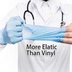 Disposable Nitrile Gloves 100 Pack Powder Latex Free Medical Cleaning Tattoo