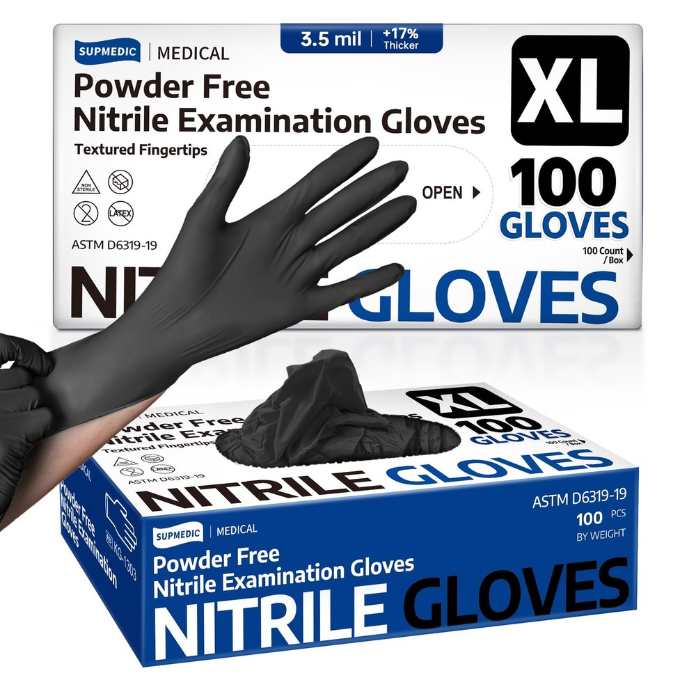 Disposable Nitrile Gloves, Chemical Resistant, Powder-Free, Latex-Free, Food …