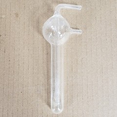 Unbranded Glass Micro Gas Bubbler System 1/4″ Straight Tube Inlet ~7″ Tall