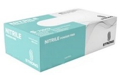 100 Count Blue Nitrile Latex-Free Gloves by Strong, Size: Medium or Large