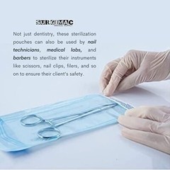 SurgiMac 7.5″ x 13″ Self Sterilization Pouches for Dental Offices, Autoclave …