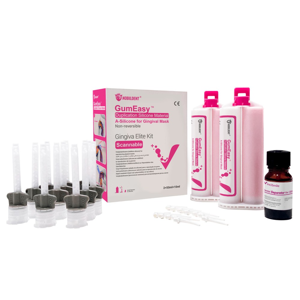 Vincismile Non Reversible Automix Flexible A-Silicone-Based for Gingival Masks