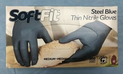 Handgards SoftFit MEDIUM Thin Nitrile Gloves Latex-Free Powder-Free Case of 1000