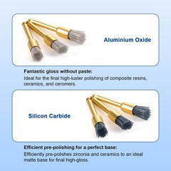 Dental Silicon Carbide Aluminium Oxide Polishing Prophy Brushes Sharp/Flat/Bowl