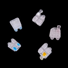 AZDENT Dental Ceramic Bracket Braces MBT/Roth.022/018 Hooks 3 4 5 20pcs/Kit