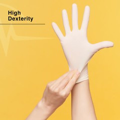 FifthPulse Exam Latex Gloves Powder Free Disposable Gloves 100 Count XL Natural