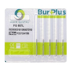 Wave Dental Operative Carbide Burs Straight Fissure Friction Grip FG 555 557 558