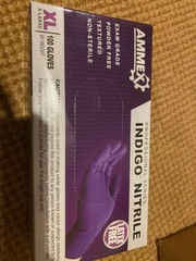 AMMEX Indigo Powder-Free Nitrile Gloves – Size: XL 100 Gloves