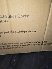 Disposable Non-Slip Shoe Covers (300 Pairs) Blue Extra Large Non-Woven Durable