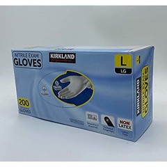 Kirkland Signature Nitrile Exam Gloves, Box of 200, Large