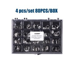80Pcs AZDENT Dental Orthodontic Bands Buccal Tube 1st Molar MBT.022 U2L1 16#-35#