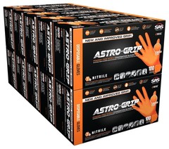 Medium Nitrile Gloves Pack Of 1000 6 Mil Powder Free Textured Orange Color
