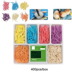 400Pcs Dental Disposable Wooden Wedges Interdental Restoration Fixing Wedge