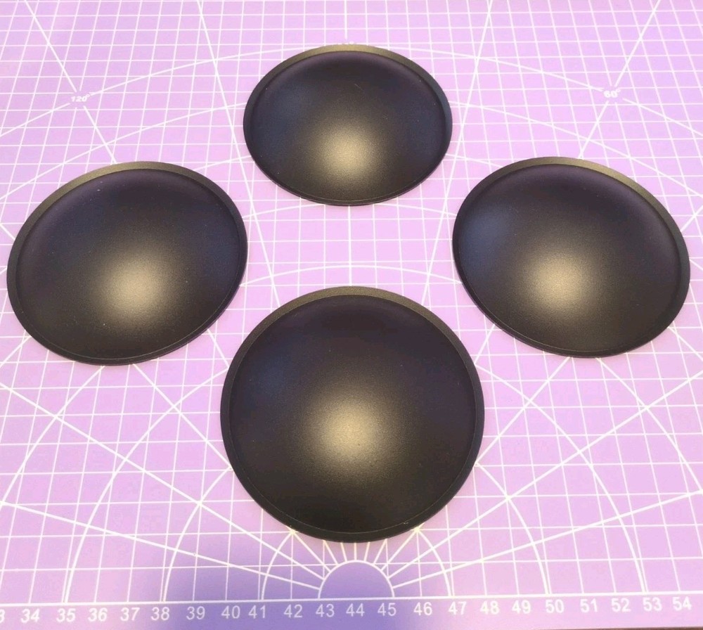 Qnty: 4 Polypropylene Convex Dust Caps 3⅝” (3.5″) 90mm (93mm) Unbranded