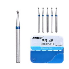 100pcs Dental Diamond Burs for High Speed Handpiece Medium 1.6mm Friction Grip