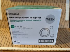 Medium Vinyl exam Glove Disposable Latex & Powder Free – 10 boxes (1000 gloves)