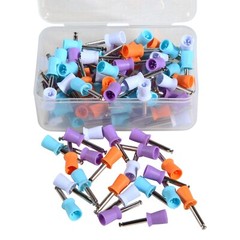 Dental Nylon Bristle Rubber Latch Flat Prophy Cups Polishing Brushes Prophylaxis