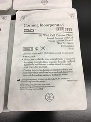 Corning Costar REF 3799 Cell Culture Plate 96 Well Round Bottom Lot 4 PCS