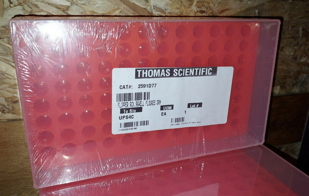 Thomas Scientific 96-Well Flipper Microtube Rack Reversible CAT # 2591D77