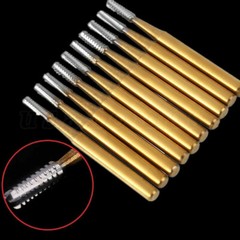 10Pcs Dental Tungsten Carbide Burs Crown Cutter Cutting Transmetal FG 1957