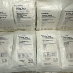 200 Pairs Contec CritiGear Sterile Nitrile Exam Gloves Size: SMALL EXP: 12/24