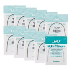 100PCS JMU Ortho Nickel Titanium Archwire Natural Round 0.012-0.020″ Upper/Lower