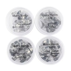 50Pcs/box Dental Sectional Matrix Bands M4 Metal Sectional Contoured Matrice